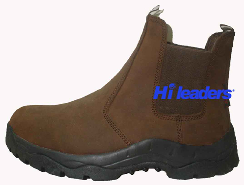 Genuine leather safety trainer
