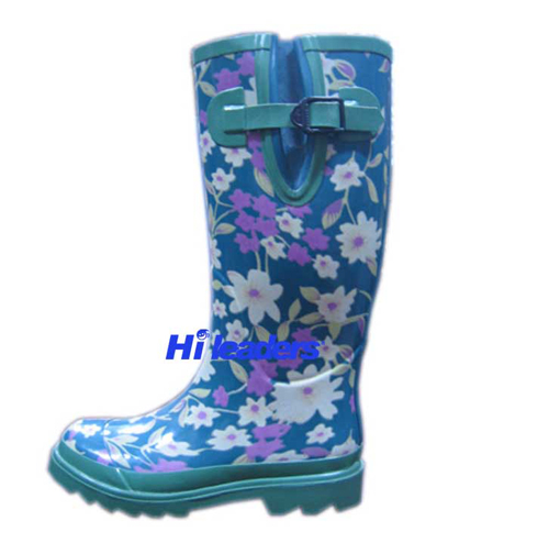 Colourful lady rain  boots
