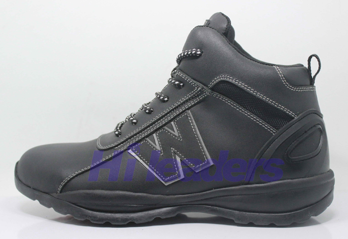 High Cut leather   safety shoes/safety trainer for heavy duty work